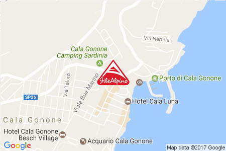 Google Map of Via della Pineta 2 08022 Cala Gonone NU